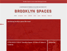 Tablet Screenshot of brooklyn-spaces.com